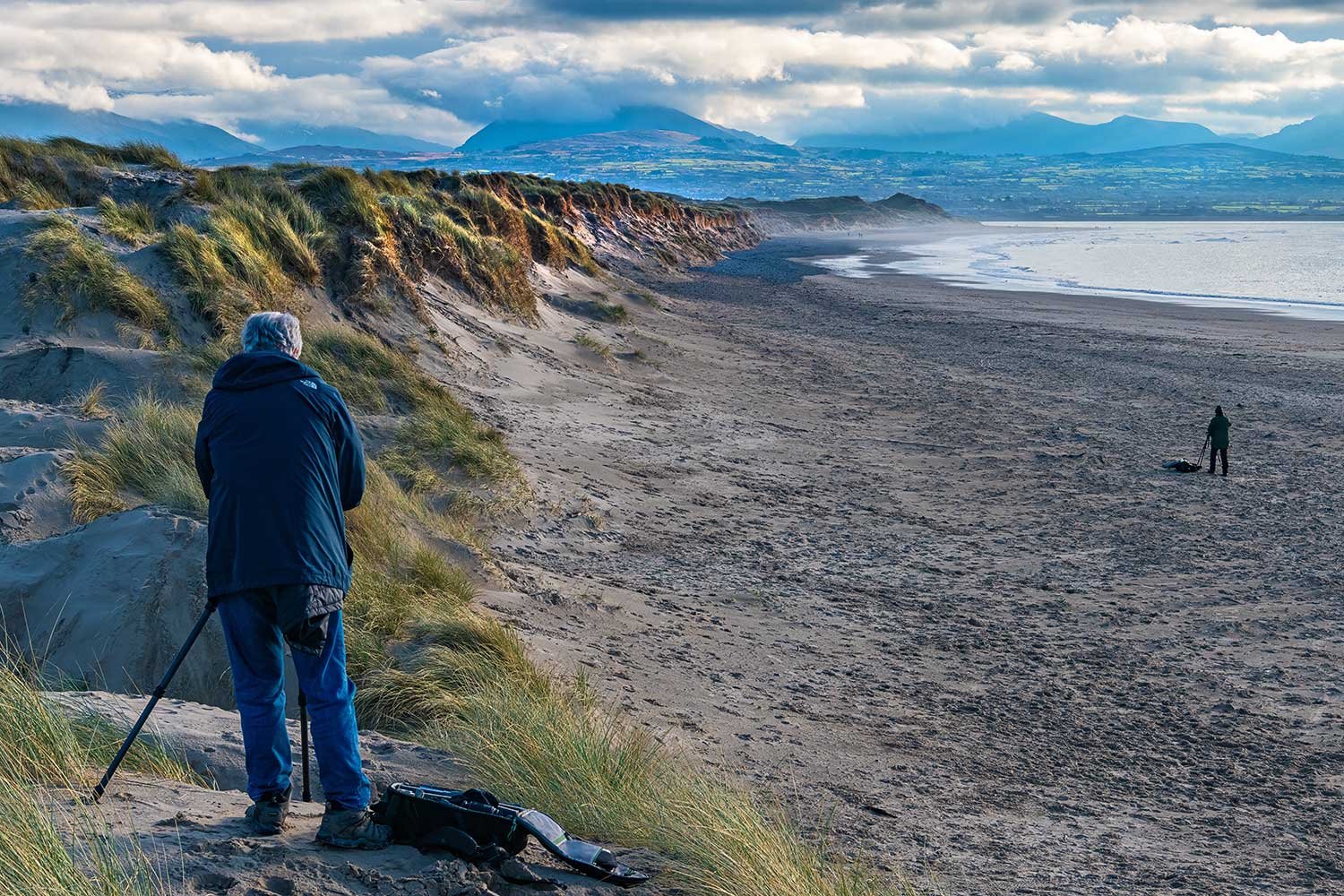 Photographing the stunning dunes on Llanddwyn beach