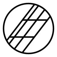 Geometric pattern with circular and diagonal lines