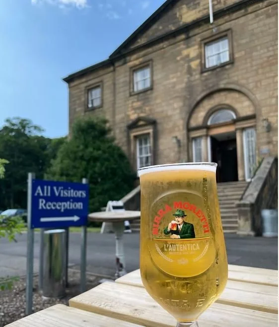 Backworth hall's impressive entrance