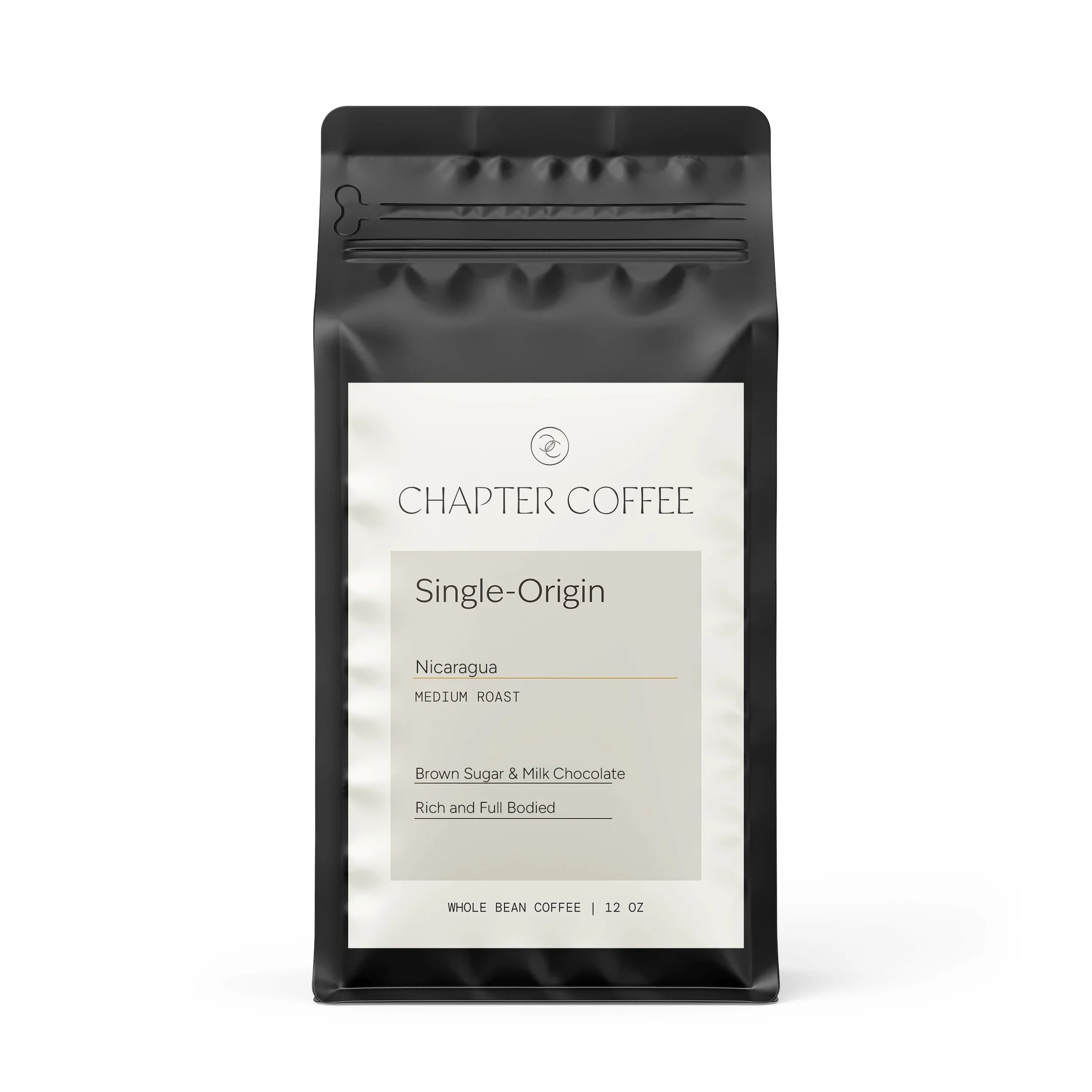 Single-Origin Nicaragua Cerro Mogoton - bold medium-dark roast from Chapter Coffee with chocolate and stone fruit notes