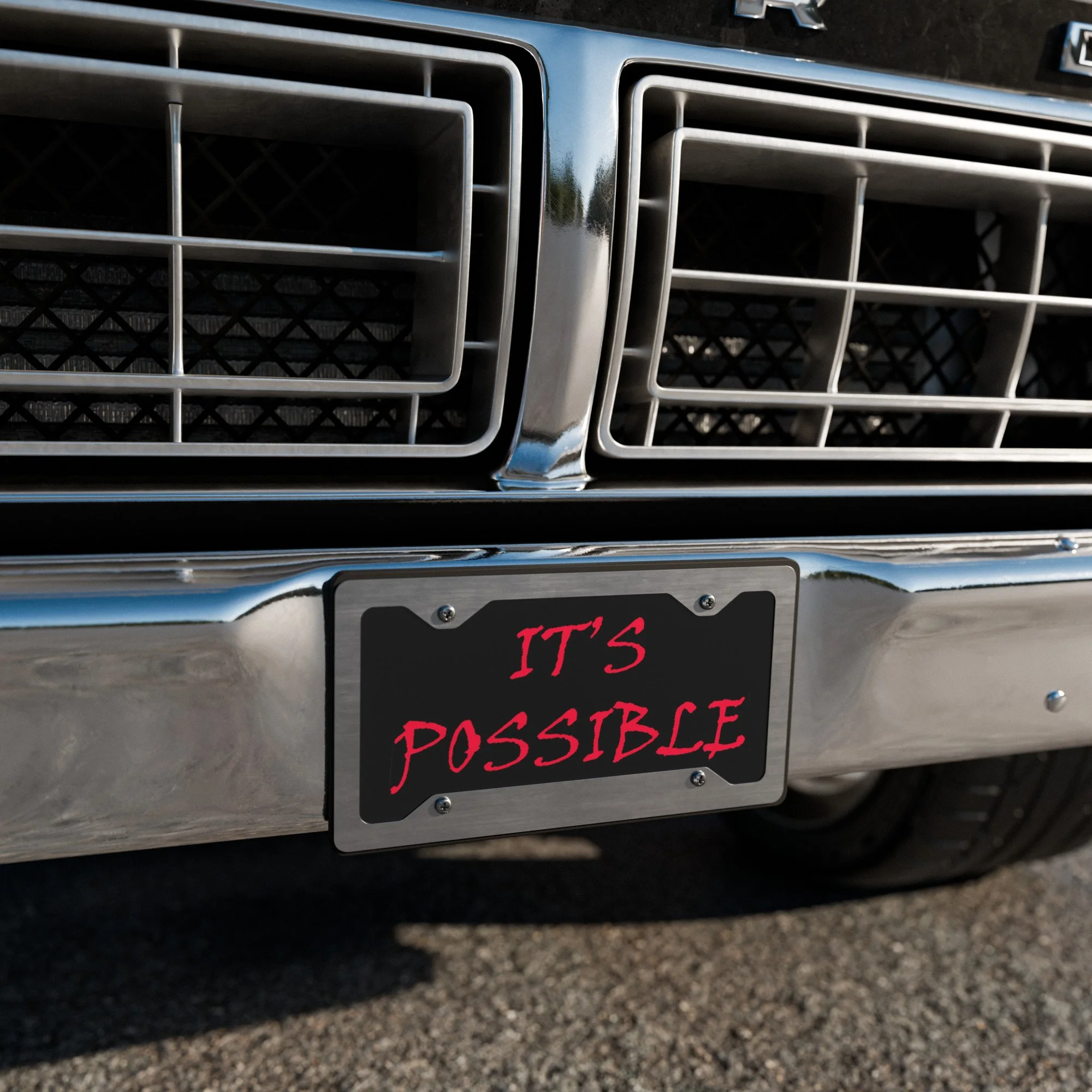 Vanity License Plate - "IT'S POSSIBLE"