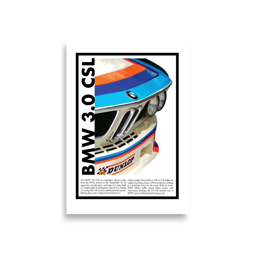 BMW 3.0 - CSL Graphic Illustration
