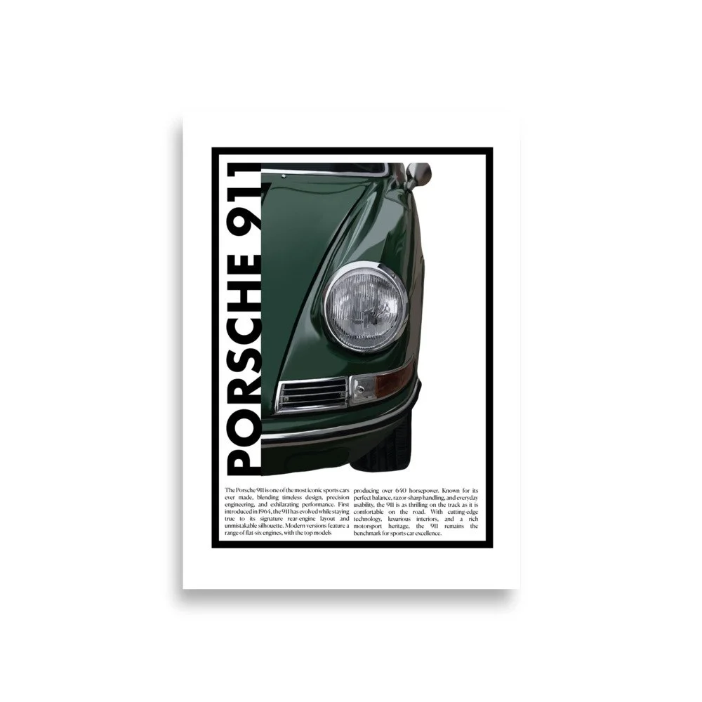 PORSCHE 911 -  Graphic Illustration