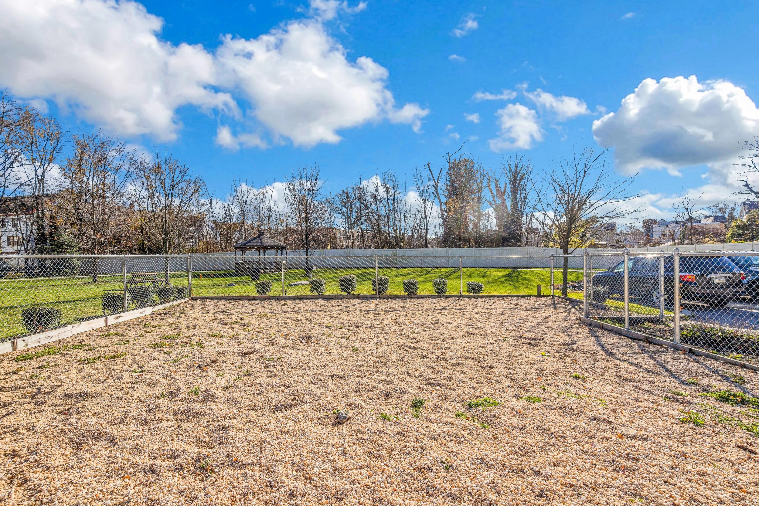 Private Bark Park for our four-legged residents.