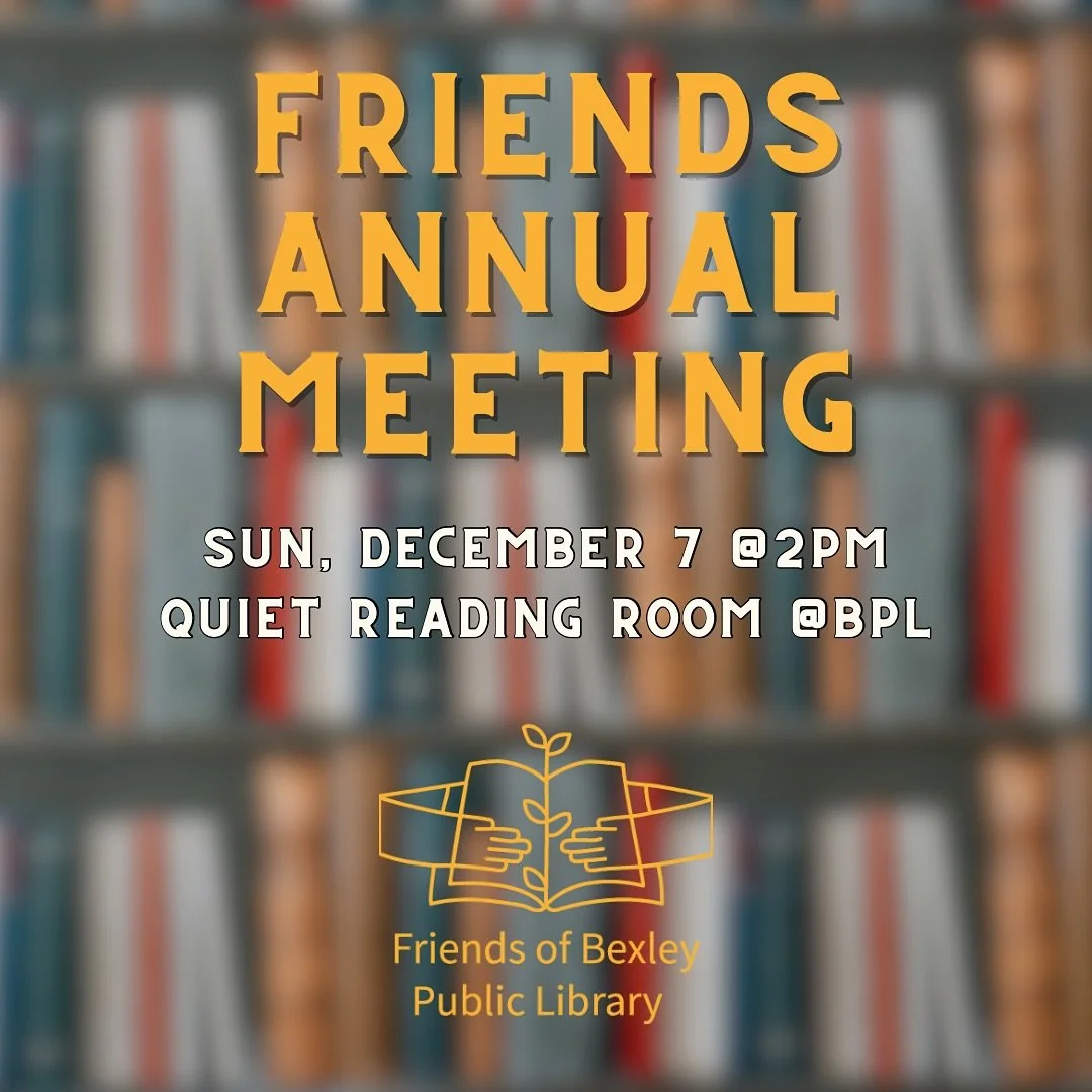 You&rsquo;re invited to join us for the Friends Annual Meeting on Sunday, 12.7 at 2PM in the Quiet Reading Room of the library. We will review 2025, preview the coming year, and vote on our 2026 board slate. We&rsquo;d love to see you there!