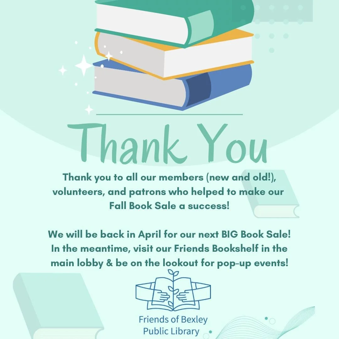 Thank you to everyone who helped make our Fall Book Sale such a success &mdash; from the patrons of the sale to the librarians who helped with publicity, promotion, and logistics. And of course, it couldn&rsquo;t happen without our fabulous volunteer
