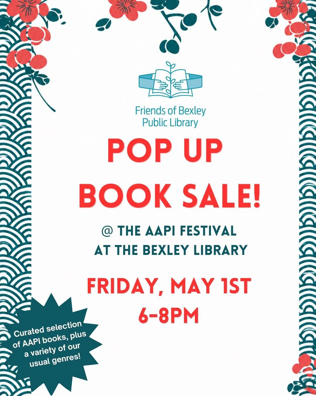 Surprise! We&rsquo;re having another pop up! You can find us at the Bexley AAPI Festival this Friday, May 1st, 6-8PM in the parking lot of the @bexleylibrary. We will have two tables of books for you to hunt through at our usual prices of $2 for hard