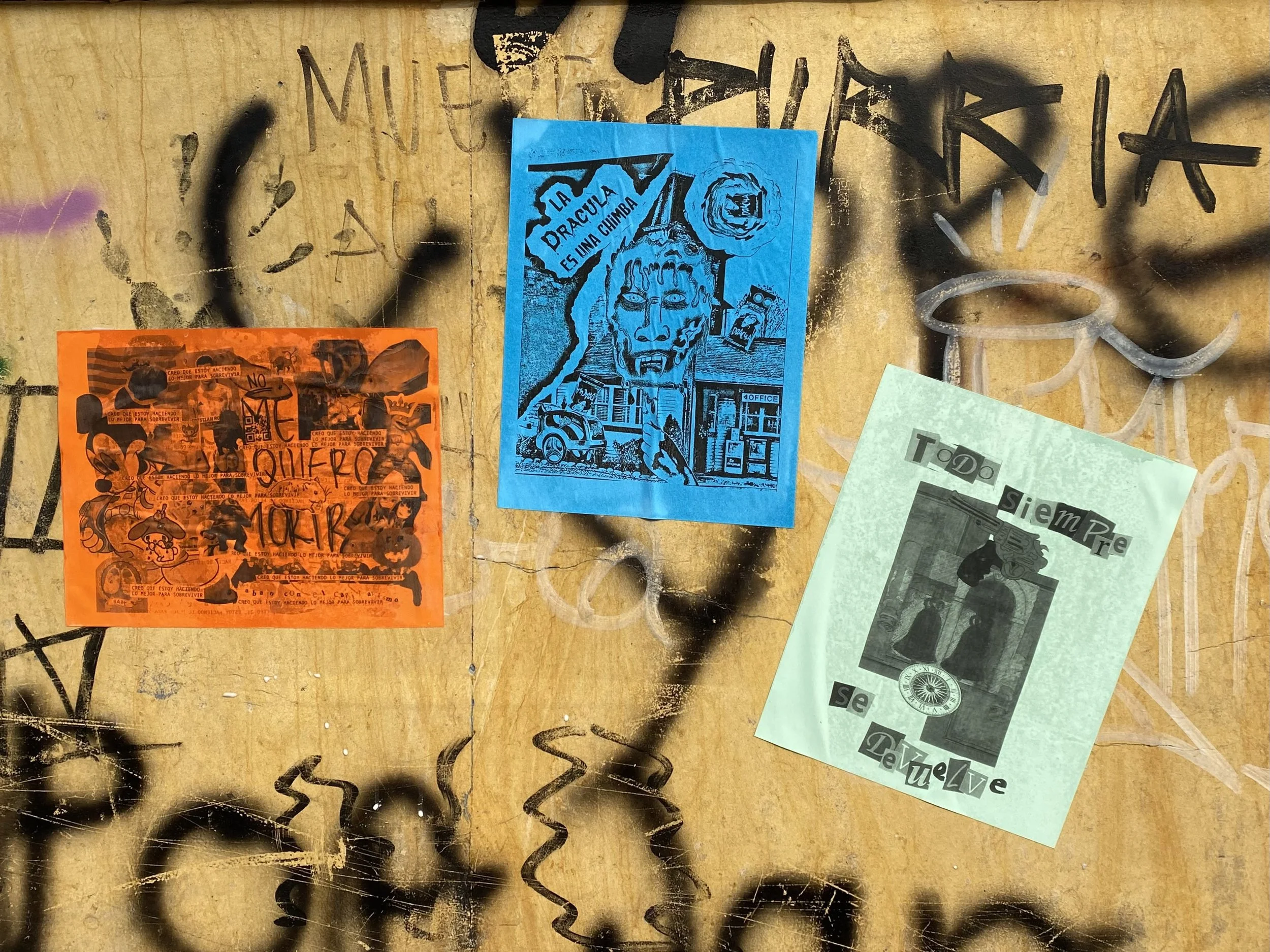 Poster design decorating the streets of Bogotá