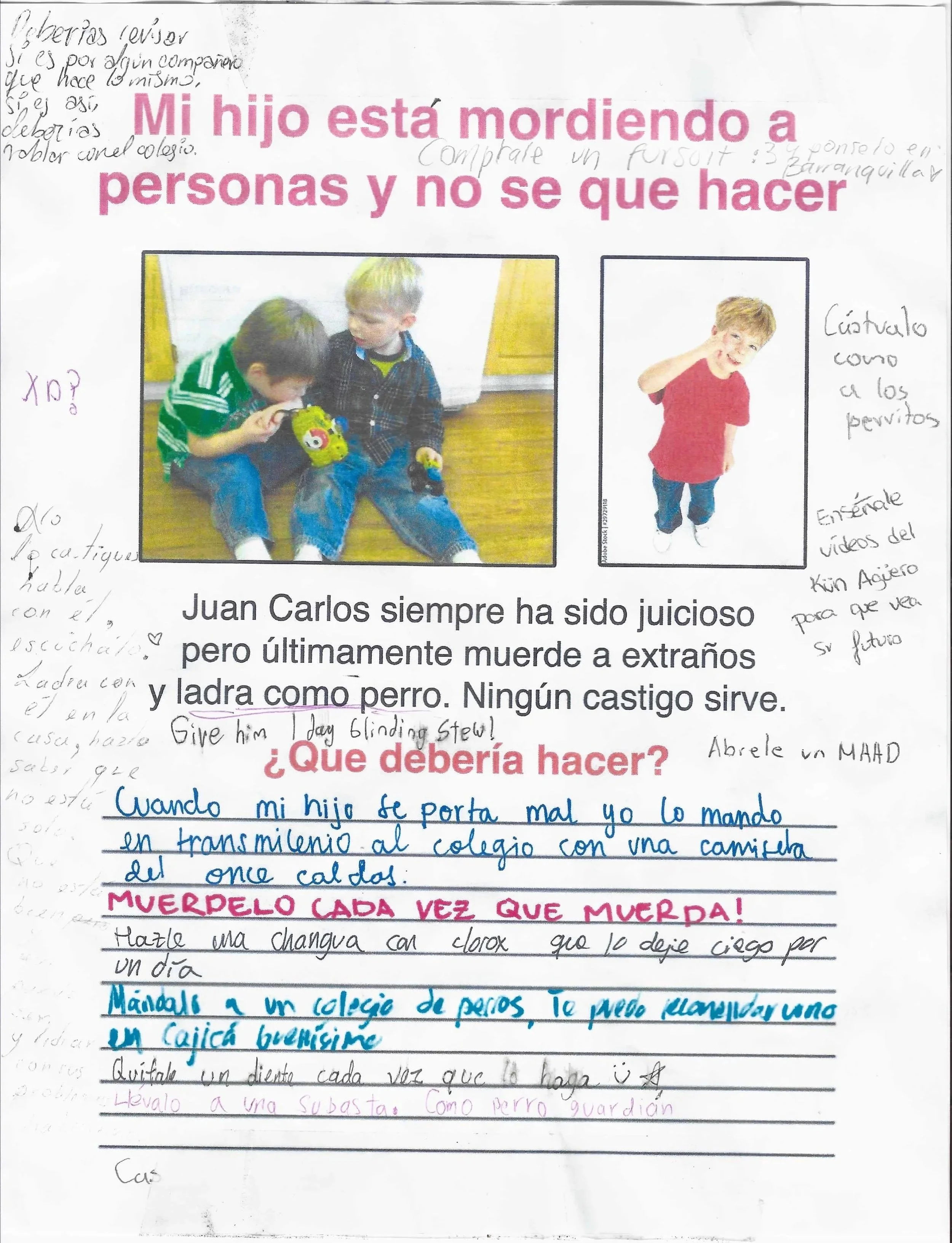 Scan of intervened poster