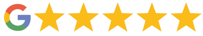 Five gold stars aligned horizontally.