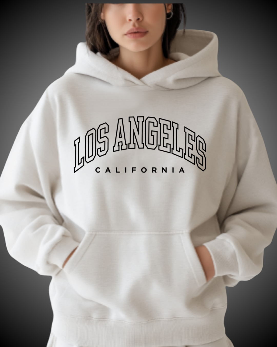 Sudadera Blanca-Unisex- Diseño Los angeles delineado negro.png