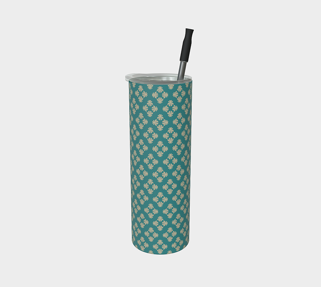 Four Leaf Tumbler Turquoise