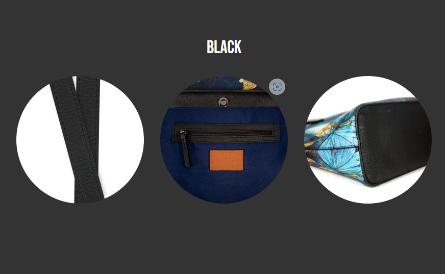 handle zipper bottom vegan tote Black.png