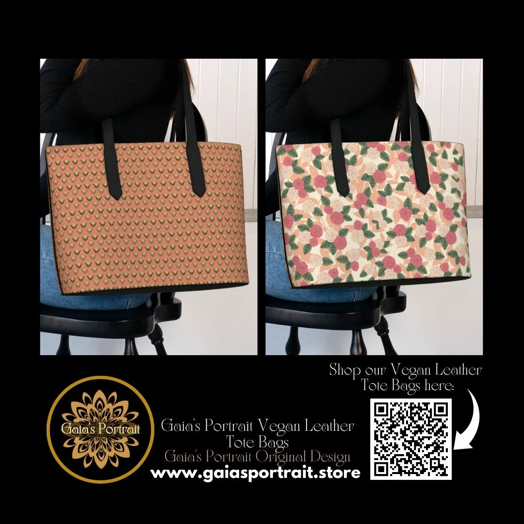 Good Evening Friends!
Presenting to you, my new designs on favorite products!
Gaia's Portrait Vegan Leather Totes
Shop these Vegan Leather Totes here: 
https://www.gaiasportrait.store/bags-and.../vegan-tote 
Come find my booth at the National Women's