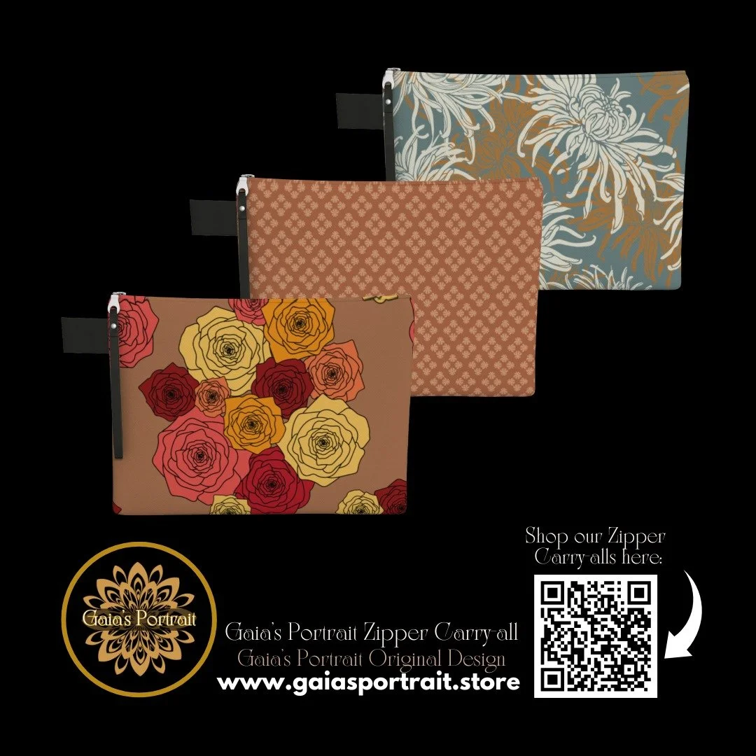 Good Evening Friends!

Here are another of Gaia's Portrait's products!
Gaia's Portrait Zipper Carry-alls

Shop these zipper carry-alls here: 
https://www.gaiasportrait.store/office/zipper-carry-all

Come find my booth at the National Women's Show to 