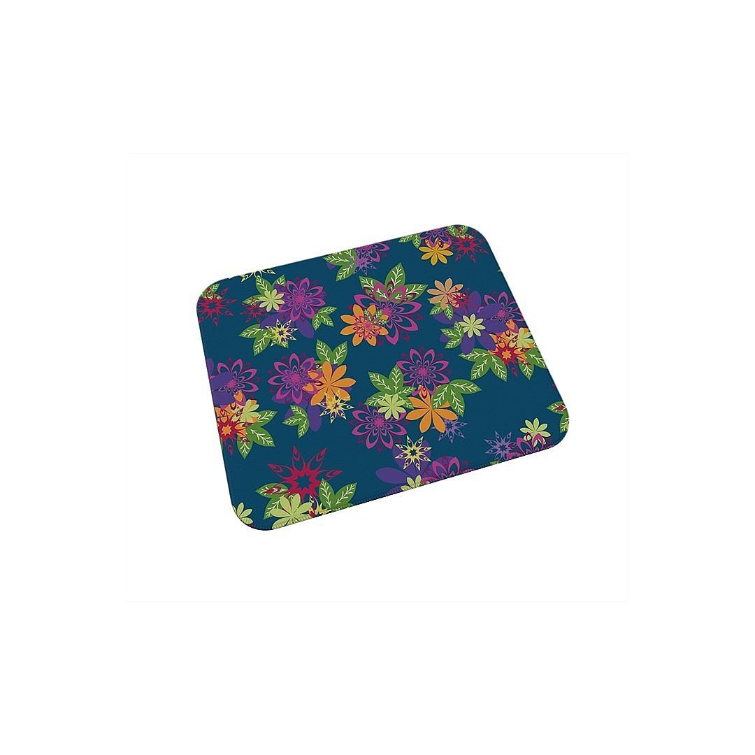 Dahlias Delight Desk Mat 9.5" x 8" Blue