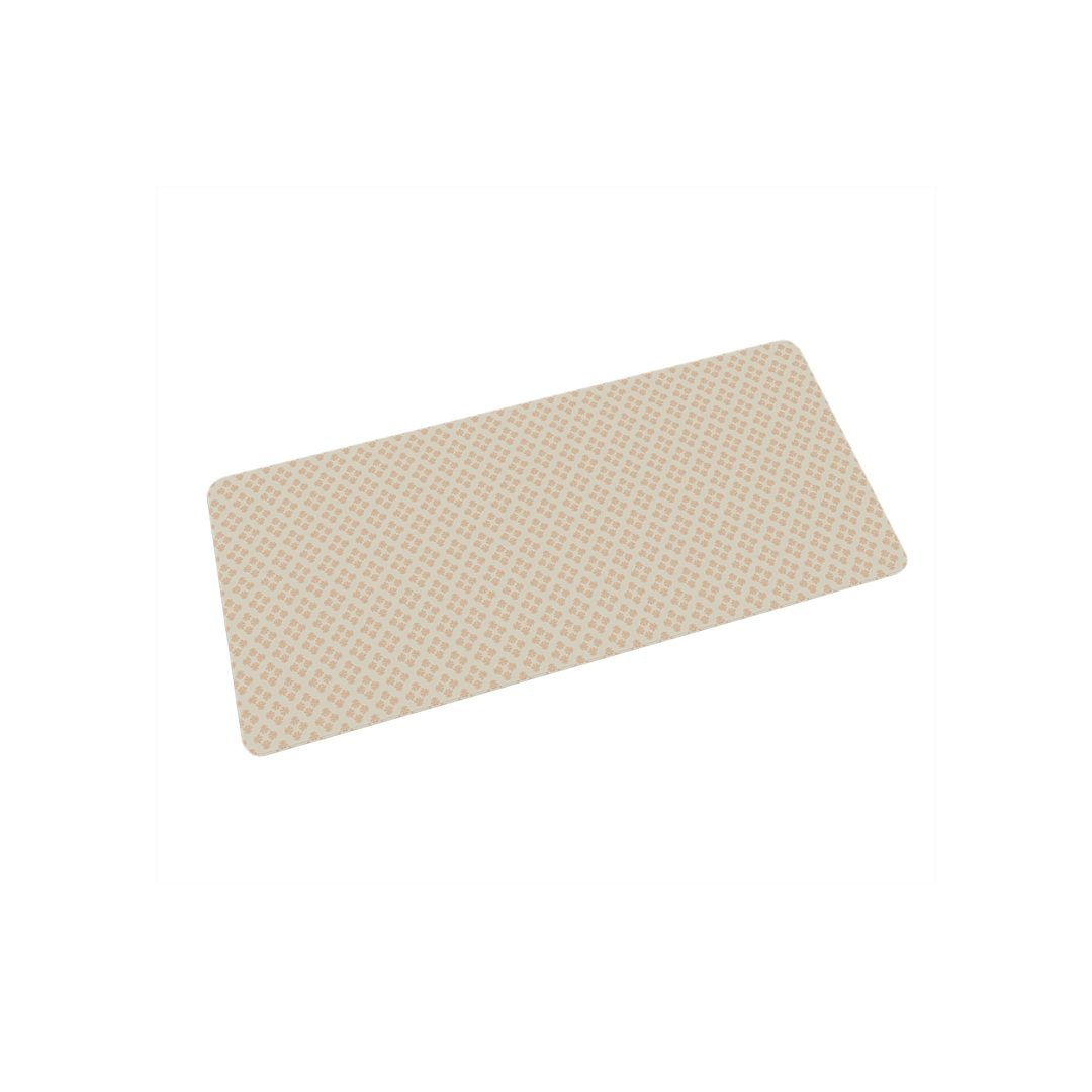 Four Leaf Desk Mat 35.5" x 16" White