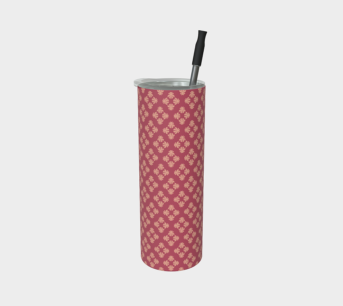 Four Leaf Tumbler Deep Rose