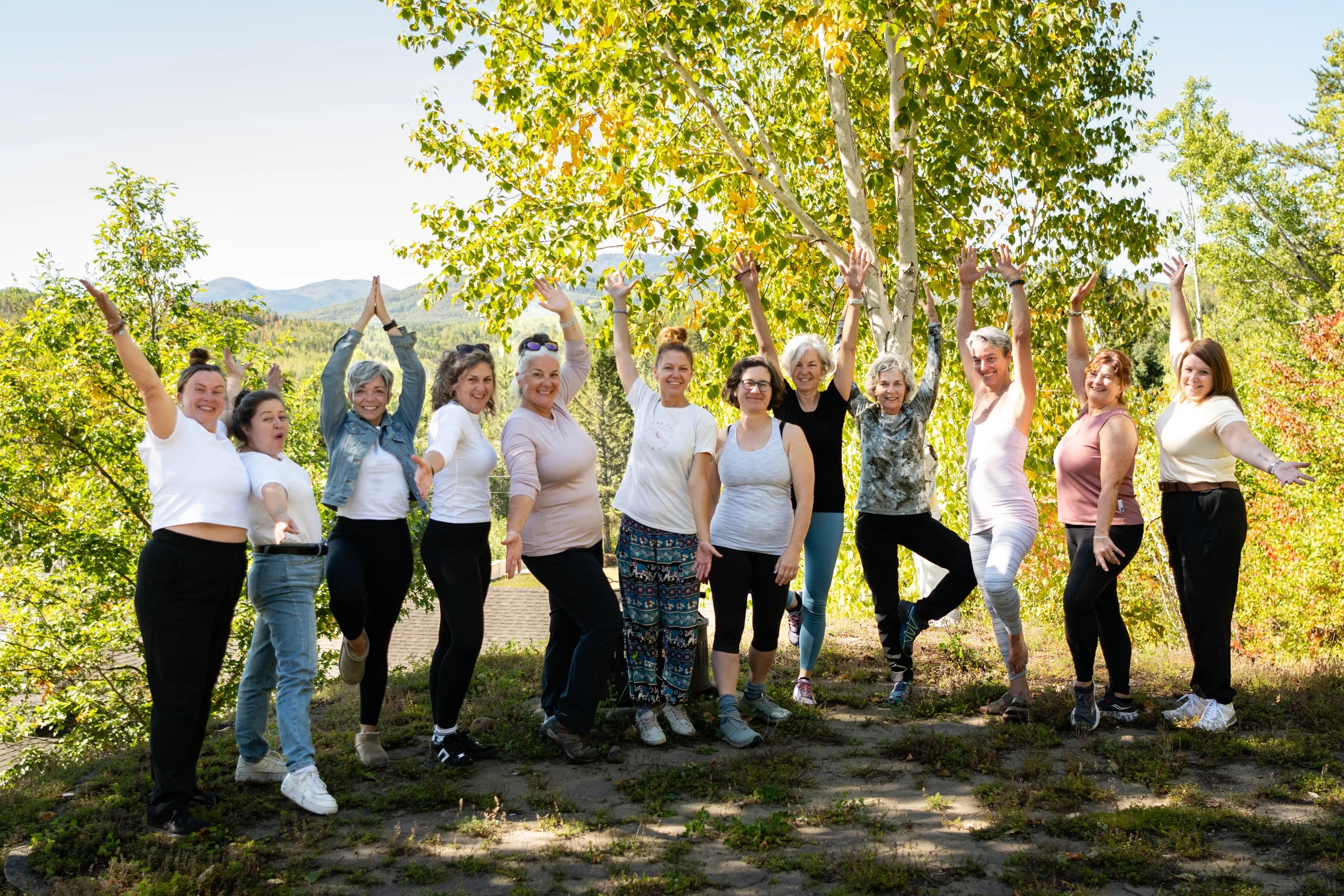 Retraite yoga & connexion; entre ciel et terre