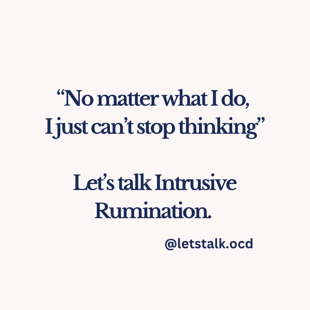 This post is long overdue! We are using this blanket term &quot;rumination&quot; but it can be either an active compulsion or intrusive thinking. Let's clear up the difference, so we can stop being so frustrating when we just &quot;can't stop!&quot; 