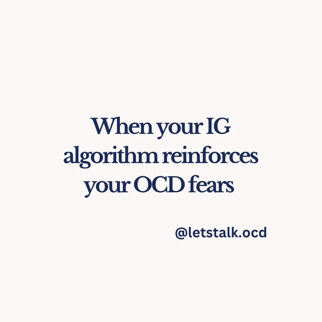 I am obviously indebted to IG for giving me this platform to share information about OCD. However, I do recognize, as a therapist, how falling into a rabbit hole on this platform can take hours of our lives and reinforce our OCD. Here are some concre