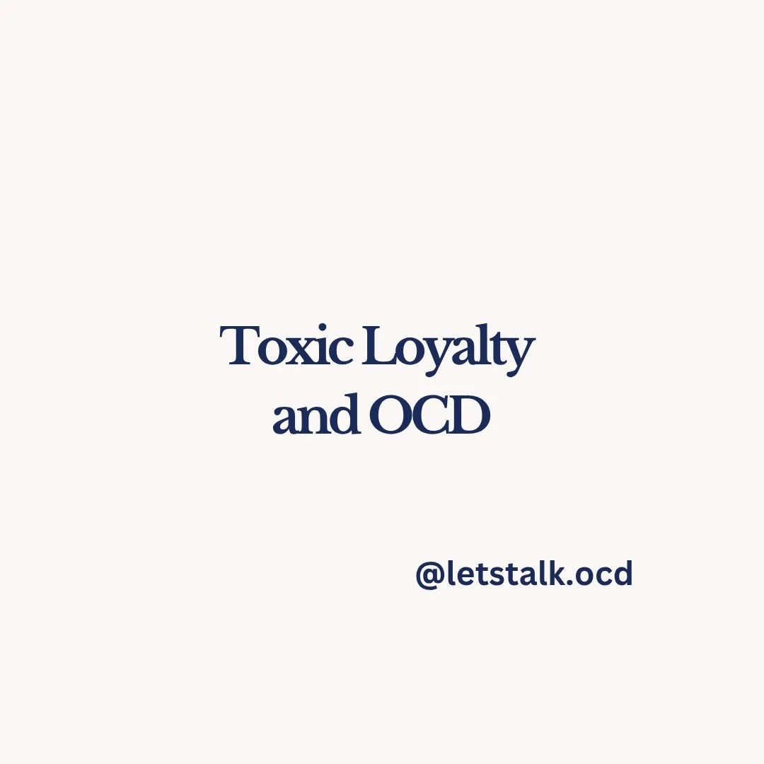 Toxic loyalty drains. It drains our resources, our time, our focus. And when we have co-occuring OCD, having toxic loyalty to a person who depletes our well being rather than adds to it, can be truly more than our nervous system can handle. Unfortuna