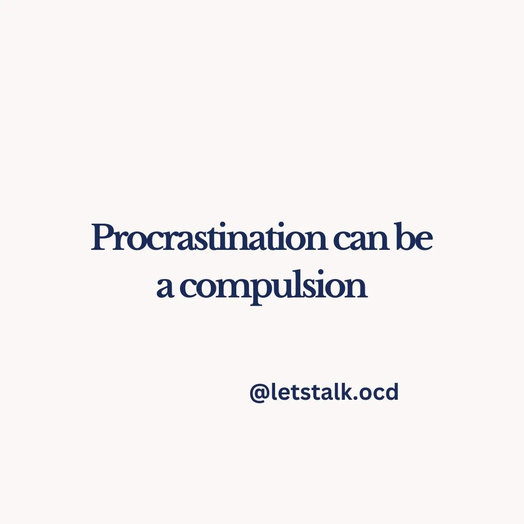 Why do perfectionists procrastinate? For some of us, it can be compulsion. #procrastination #ocd #ocdhelp #procrastinationhelp
