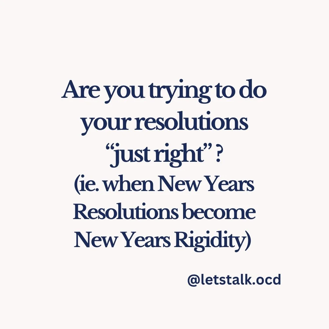 Don't drop your resolutions because of "All of Nothing" compulsions! You got this! Embrace the "close enough." #justright #ocd #ocdtherapist #ocdtherapy #ocdsupport