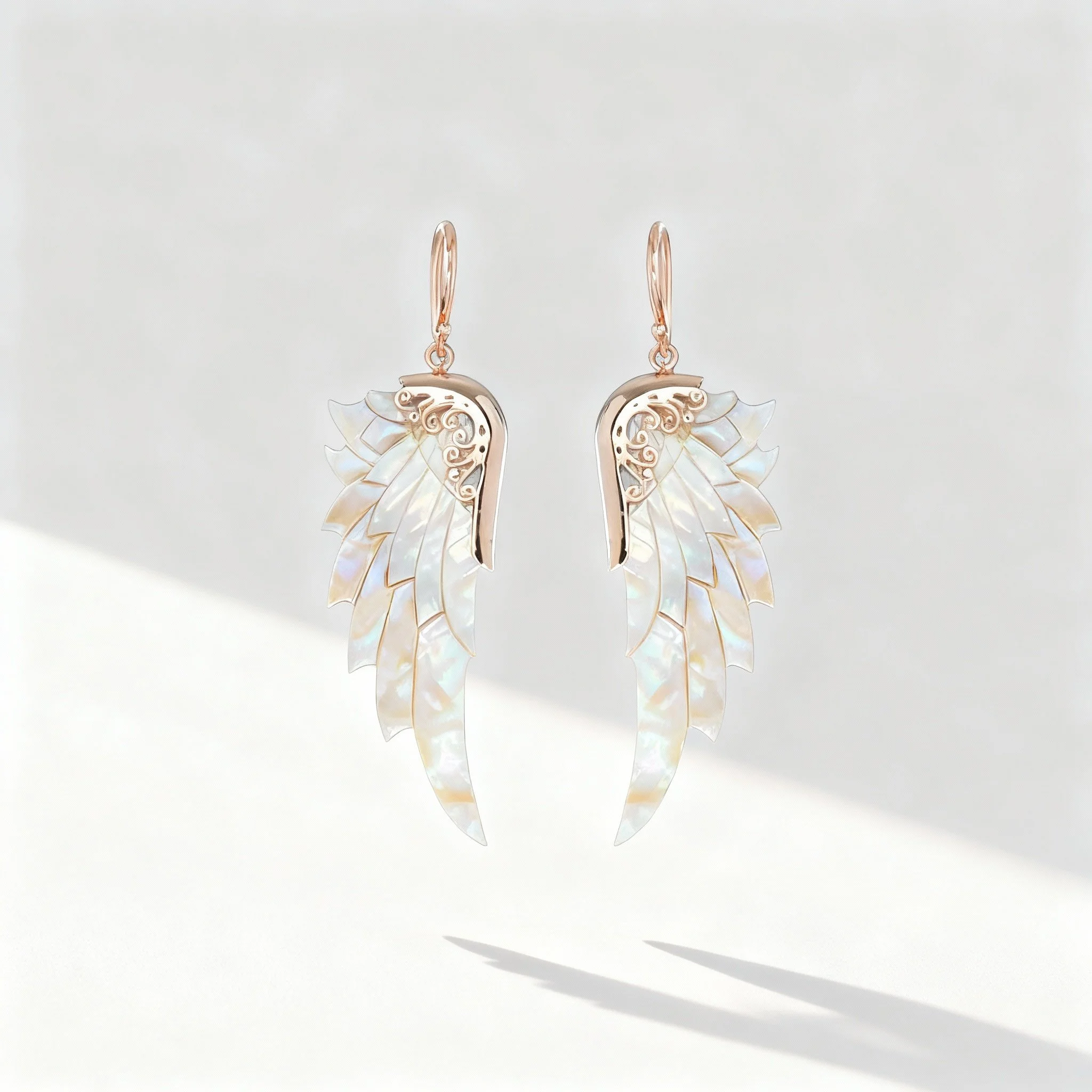 Opal Wonder Earrings (Small, Rose Gold)