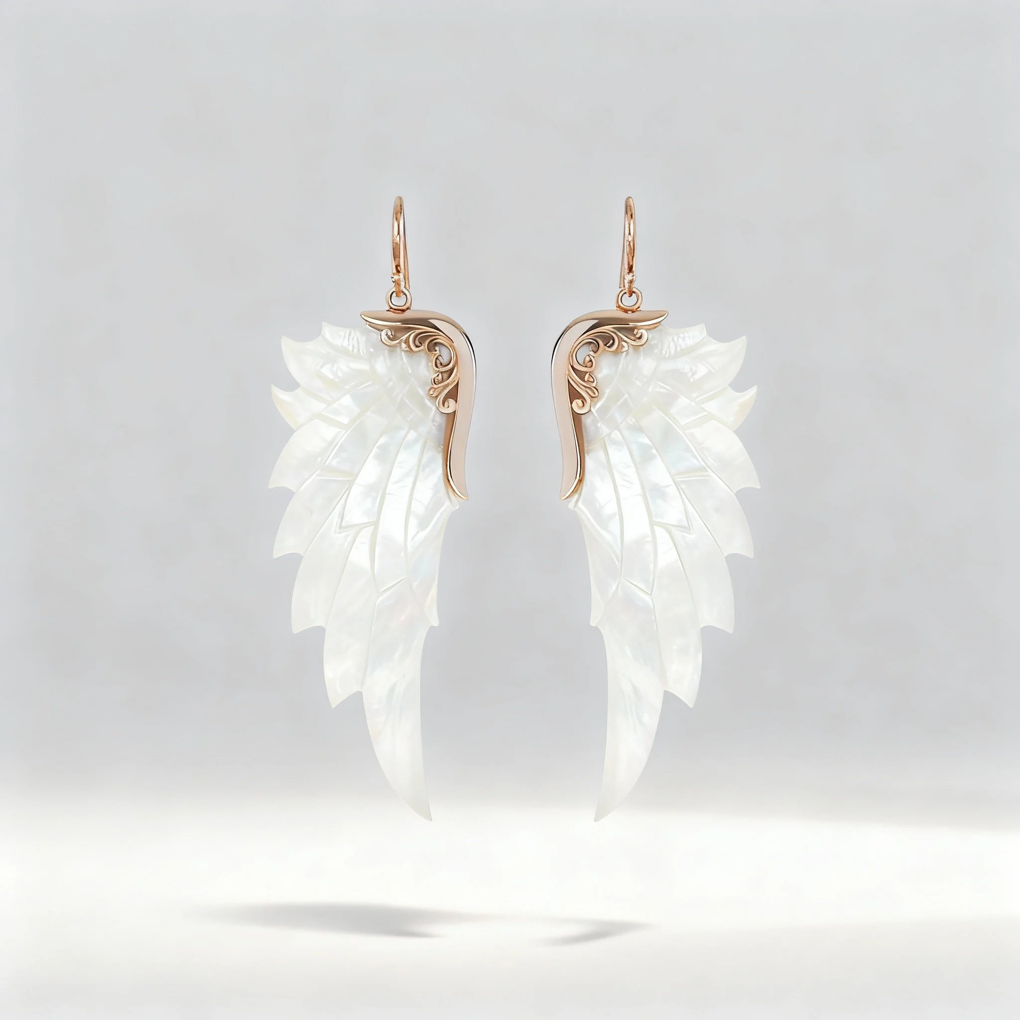 Purist Earrings (Large, Rose Gold)