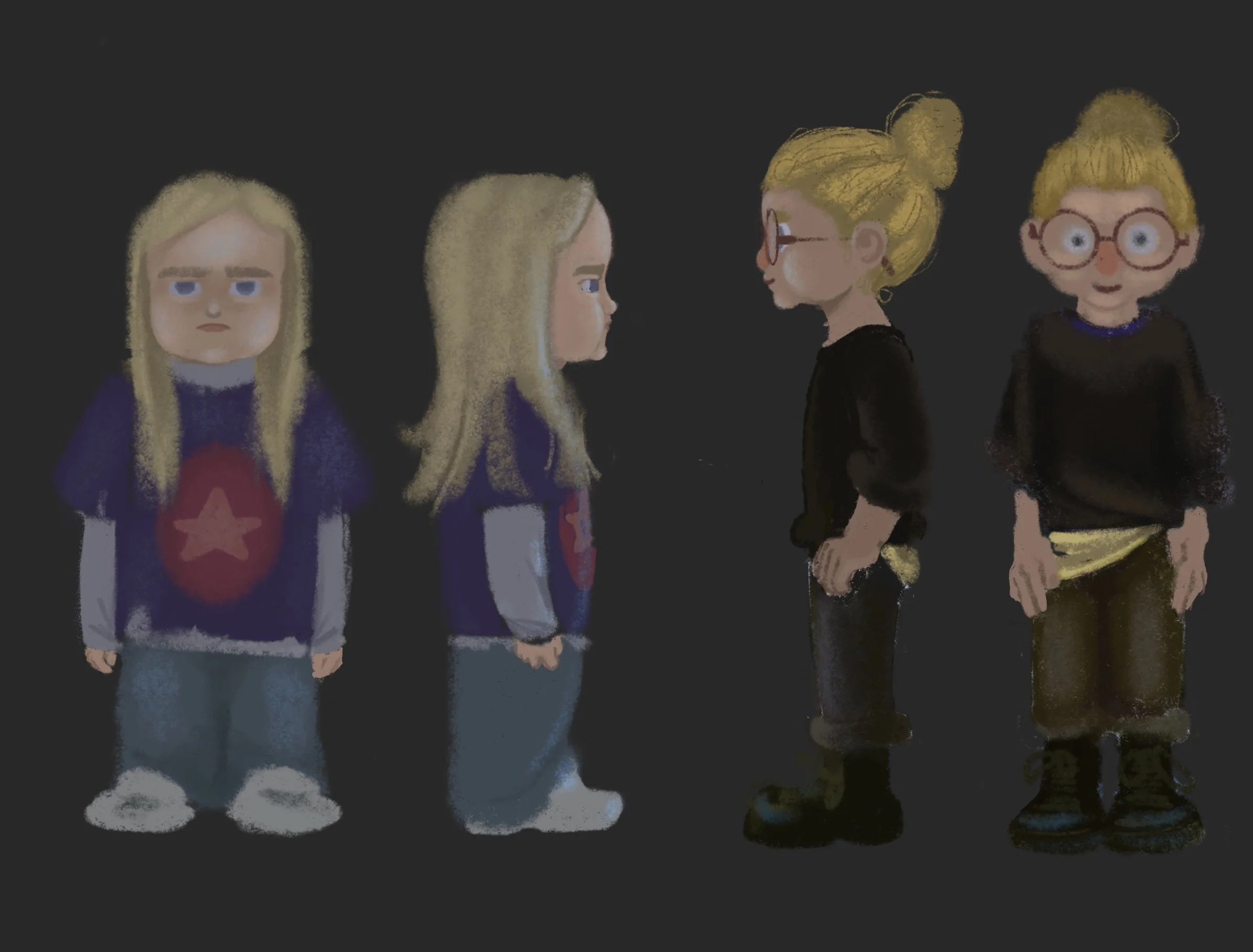 Character sheet for two of the characters