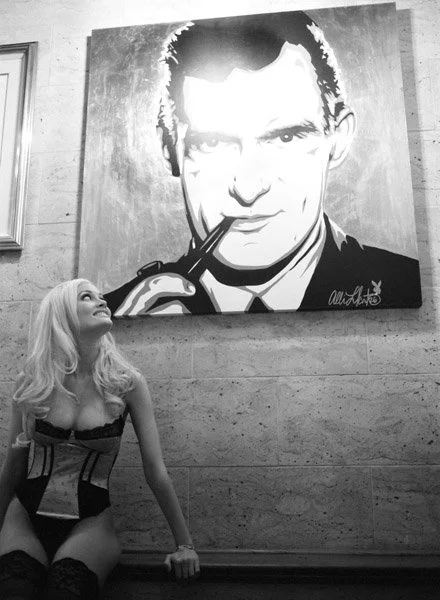 Holly Madison Hugh Hefner Allison Lefcort Painting
