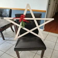 Hand-Made Wooden Star Christmas Decoration