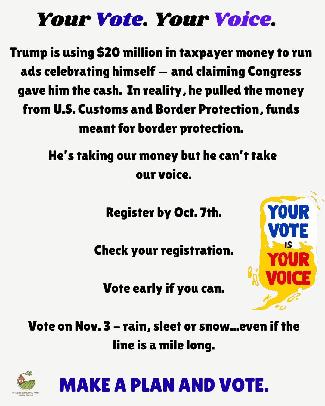 Rural Caucus Newsletter October 2nd 2026