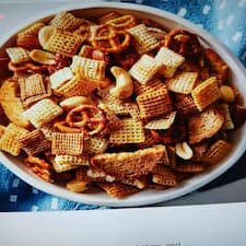 Chex Party Mix in Decorative Tin