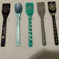 Mandela Dot Art Decorative Spoons