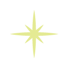 A bright, yellowish star shape with eight points on a black background.