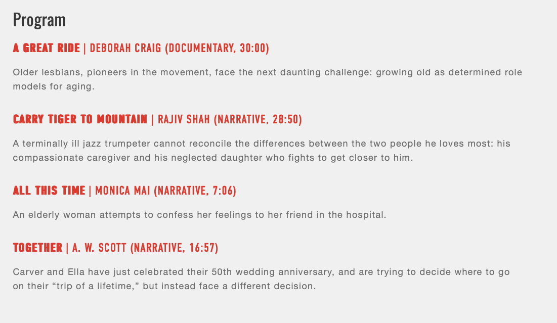 Carry Tiger To Mountain gets nominated for Best Narrative Short Film at the Albany FilmFest 2020