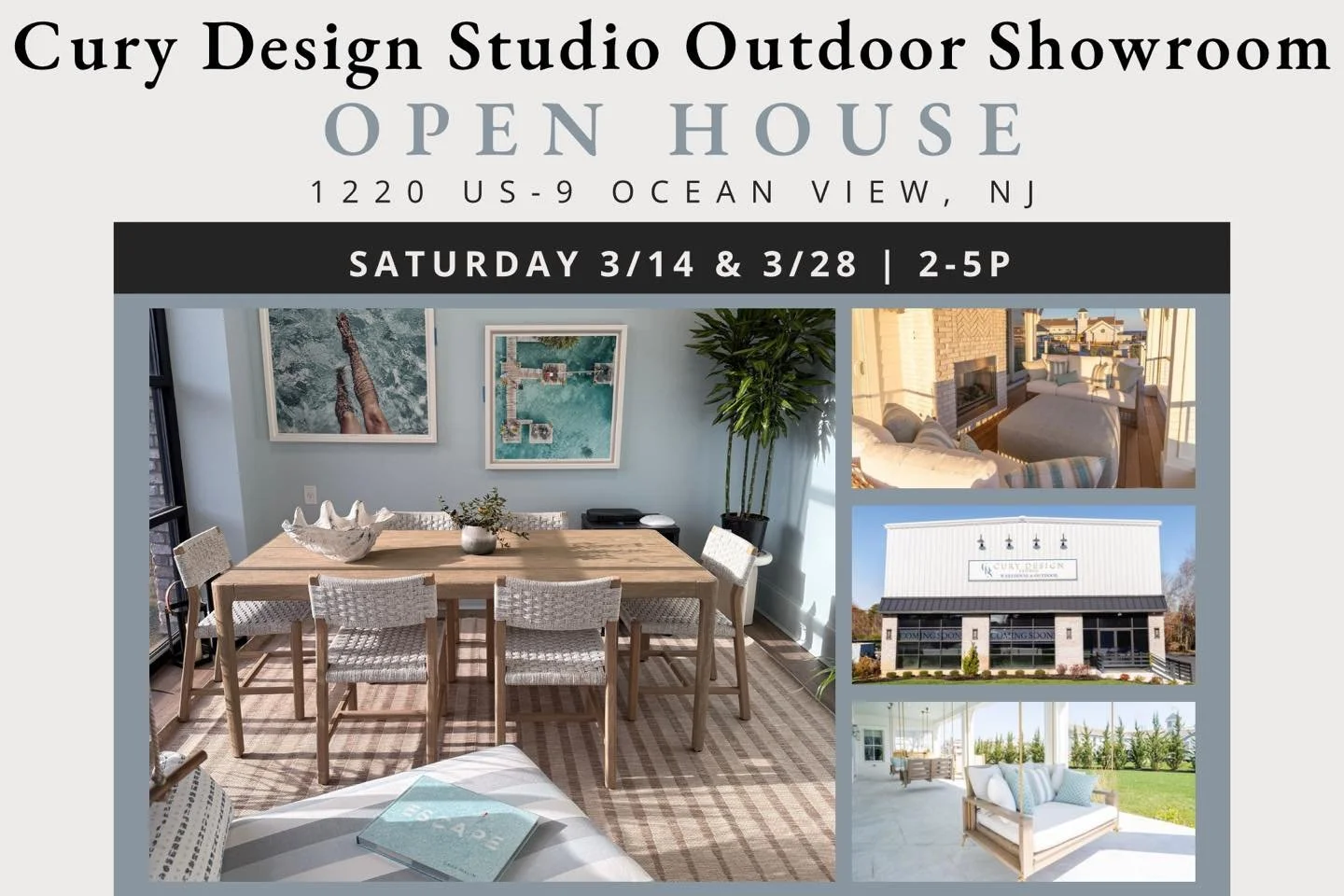 You&rsquo;re invited to join us at one of our CDS Outdoor Open Houses! Stop by to tour the new showroom, explore our outdoor offerings, and, if you&rsquo;re ready, place orders for the upcoming season with guidance from our design team.

We&rsquo;re 