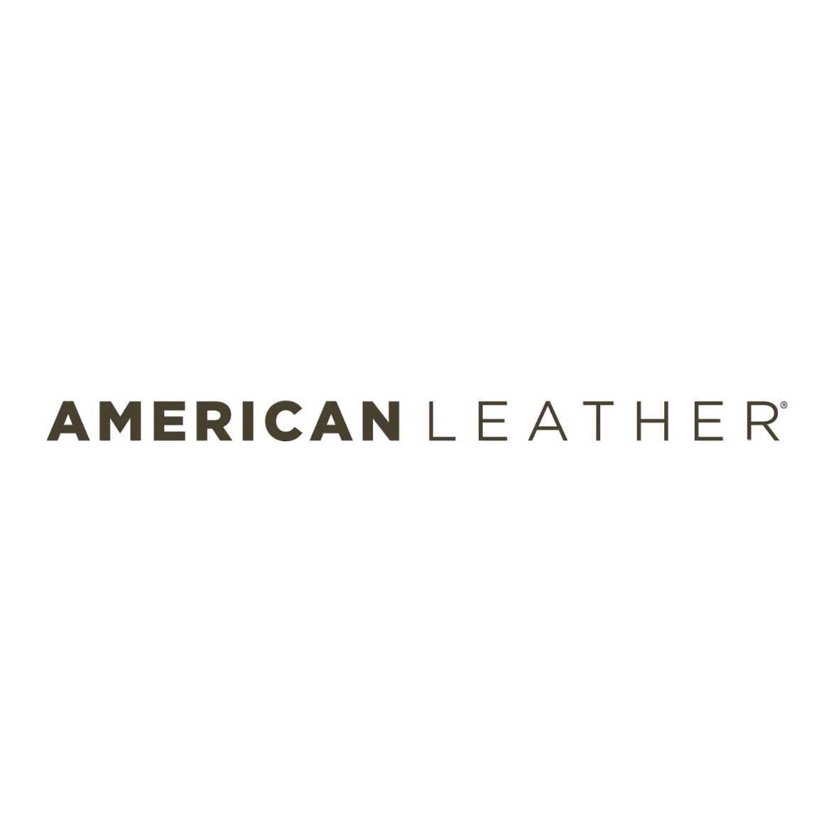 Logo of American Leather with a stylized horse head and the text 'AMERICAN LEATHER' underneath.