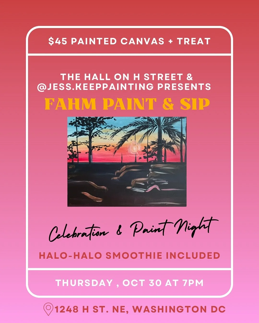 Get your ticket by doing the following: 
1) Prepurchasing your ticket at eventbrite: tinyurl.com/ysax8y4d
2) Sending a DM with the names of the attendees (pay later option)
3) or entering our raffle! (Next post)