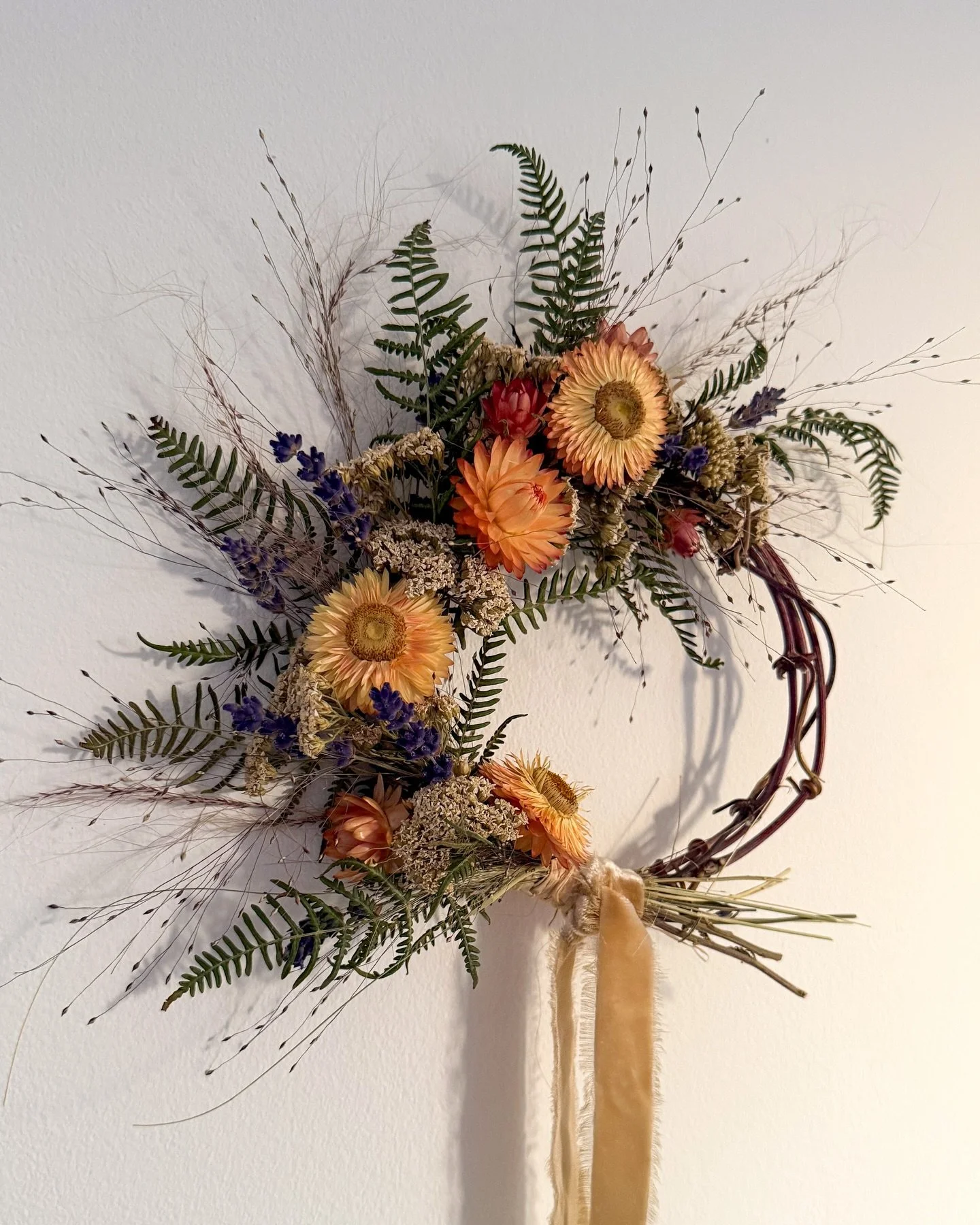 Creating these dried floral wreaths has been really helping my head lately, it&rsquo;s felt like a rebellious act of doing something for myself amidst the beautiful chaos of mothering two littles. It&rsquo;s been somewhat easier to make them than sit