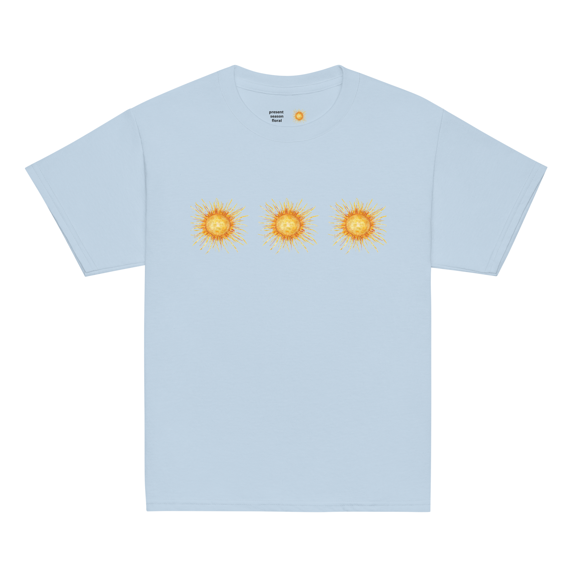 Triple Sun Kid's T-Shirt | Baby Blue