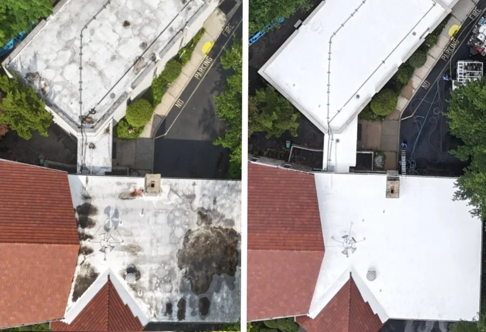 Denville Community Church rubber roof