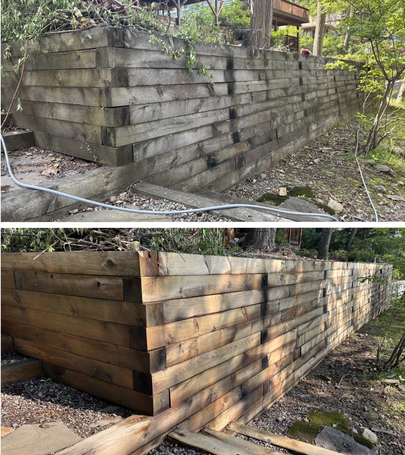 Railroad tie cleaning