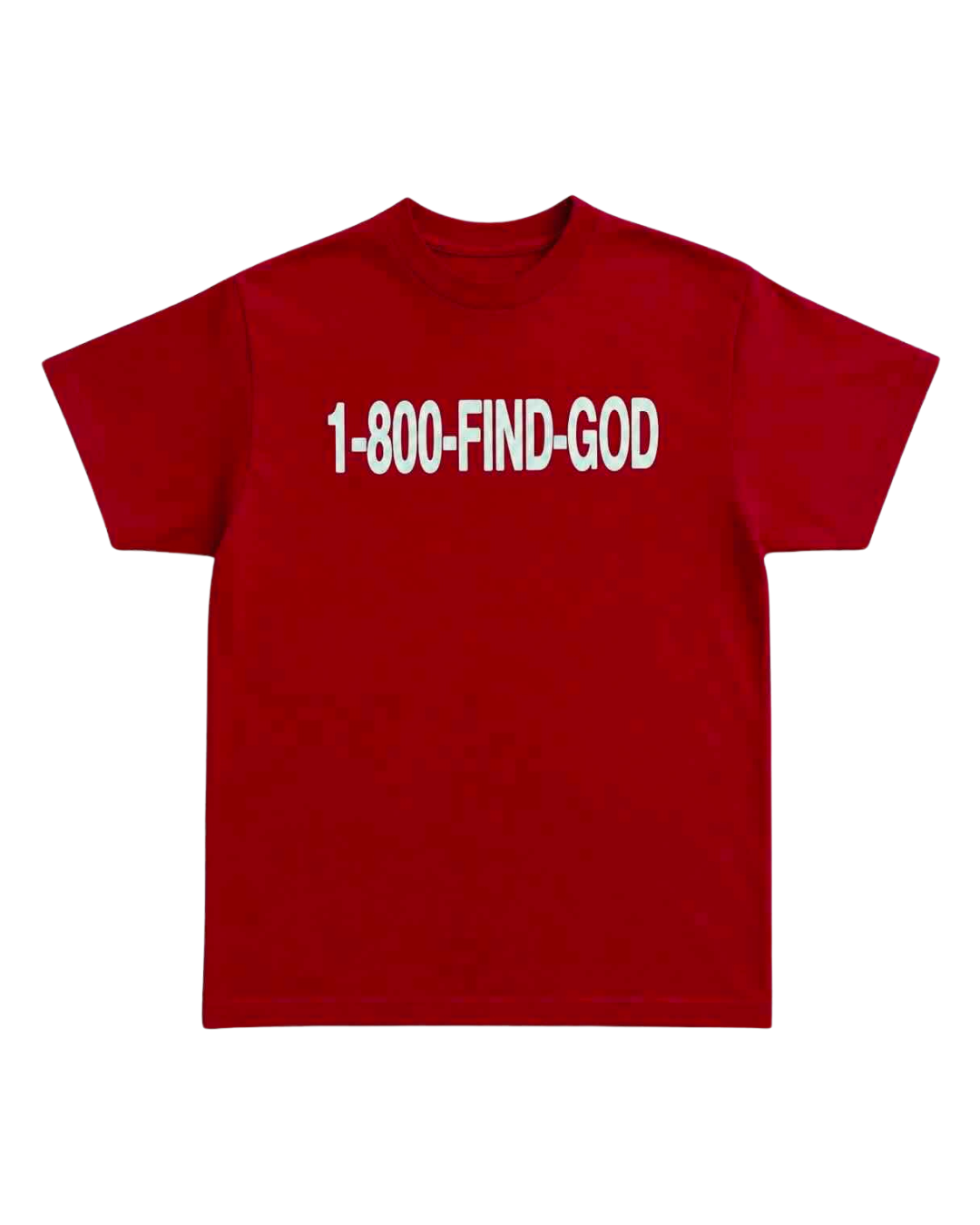 1-800-FIND-GOD TSHIRT (Red)