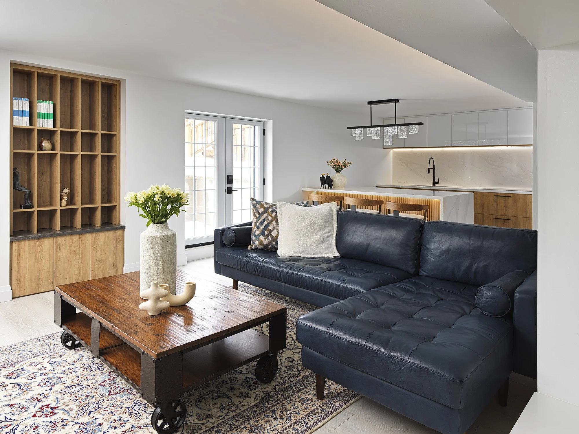 Sleek & Modern Basement