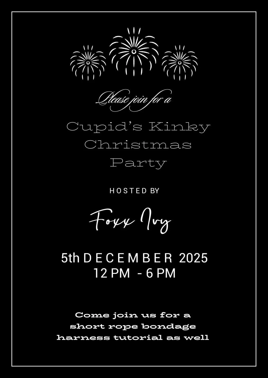 Cupids kinky Xmas Party