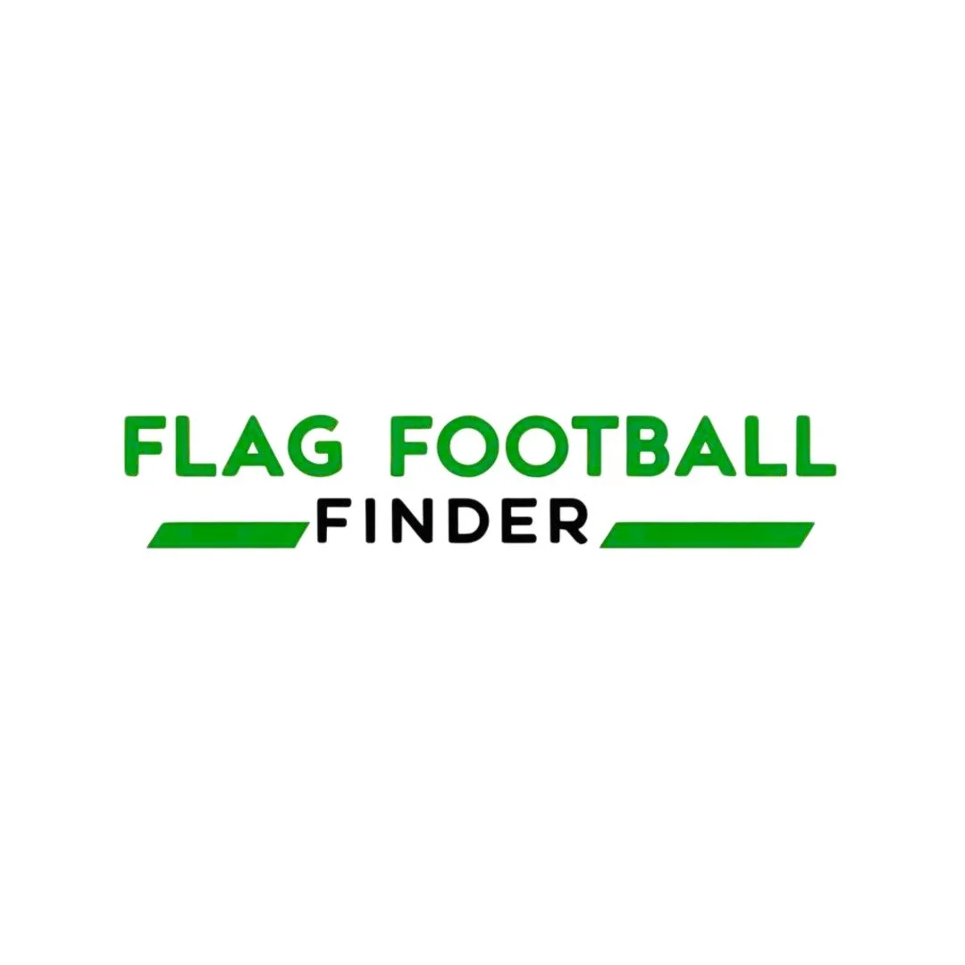 Text logo of 'Flag Football Finder' with green and black lettering on a white background.