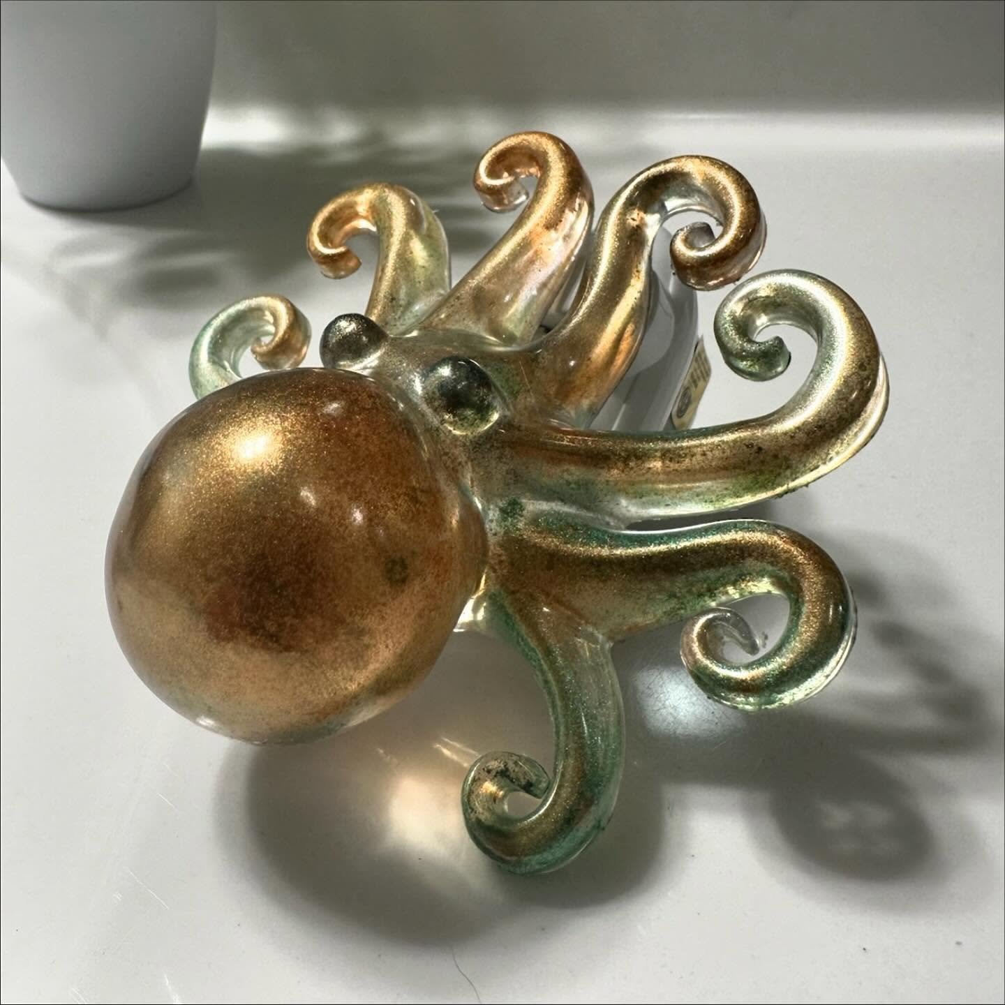 🐙✨ FINAL FEW LEFT! ✨🐙

Our handmade Octopus Night Lights are almost gone! 

Only a handful remain &mdash; once they swim off to their new homes, that&rsquo;s it for this batch! 💨🌊

Each lamp is lovingly crafted from resin, featuring a glowing oce